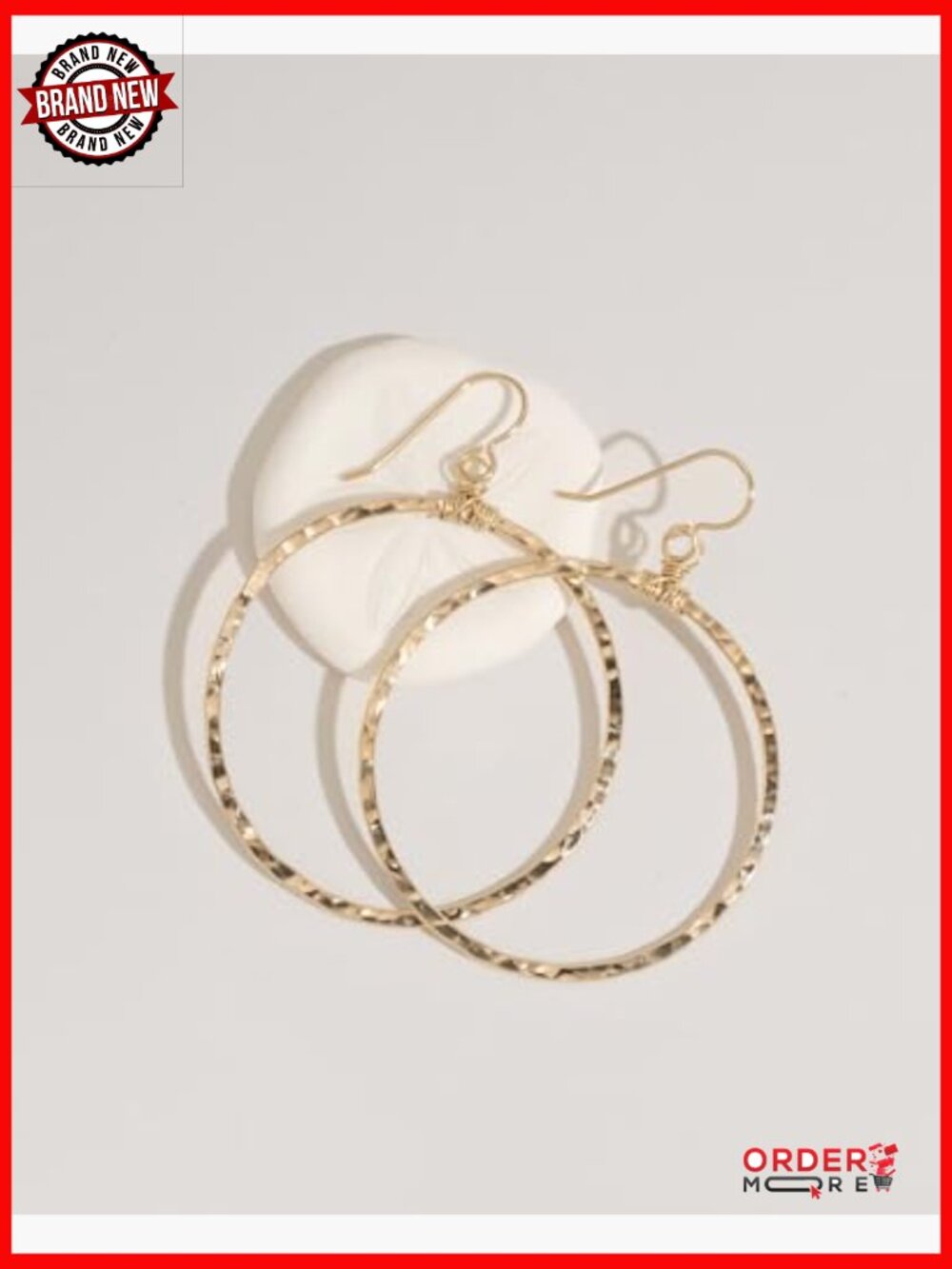 Boho Hoop Earrings Waterproof Non-Tarnish Lifetime Guarantee - Picture 2 of 7